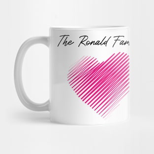 The Ronald Family Heart, Love My Family, Name, Birthday, Middle name Mug